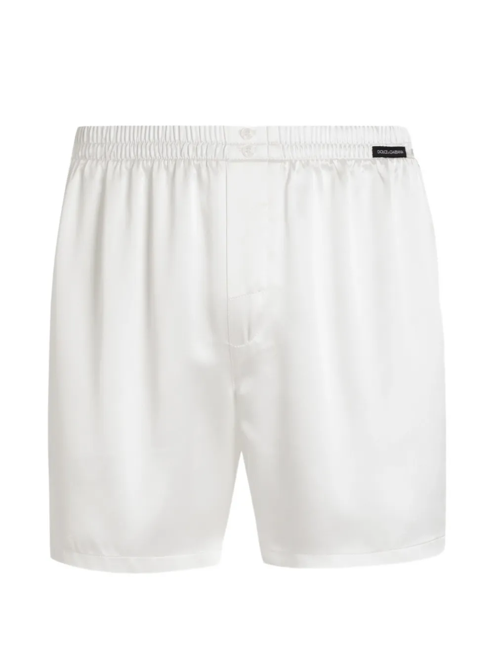 Dolce & Gabbana Boxer in raso - Bianco