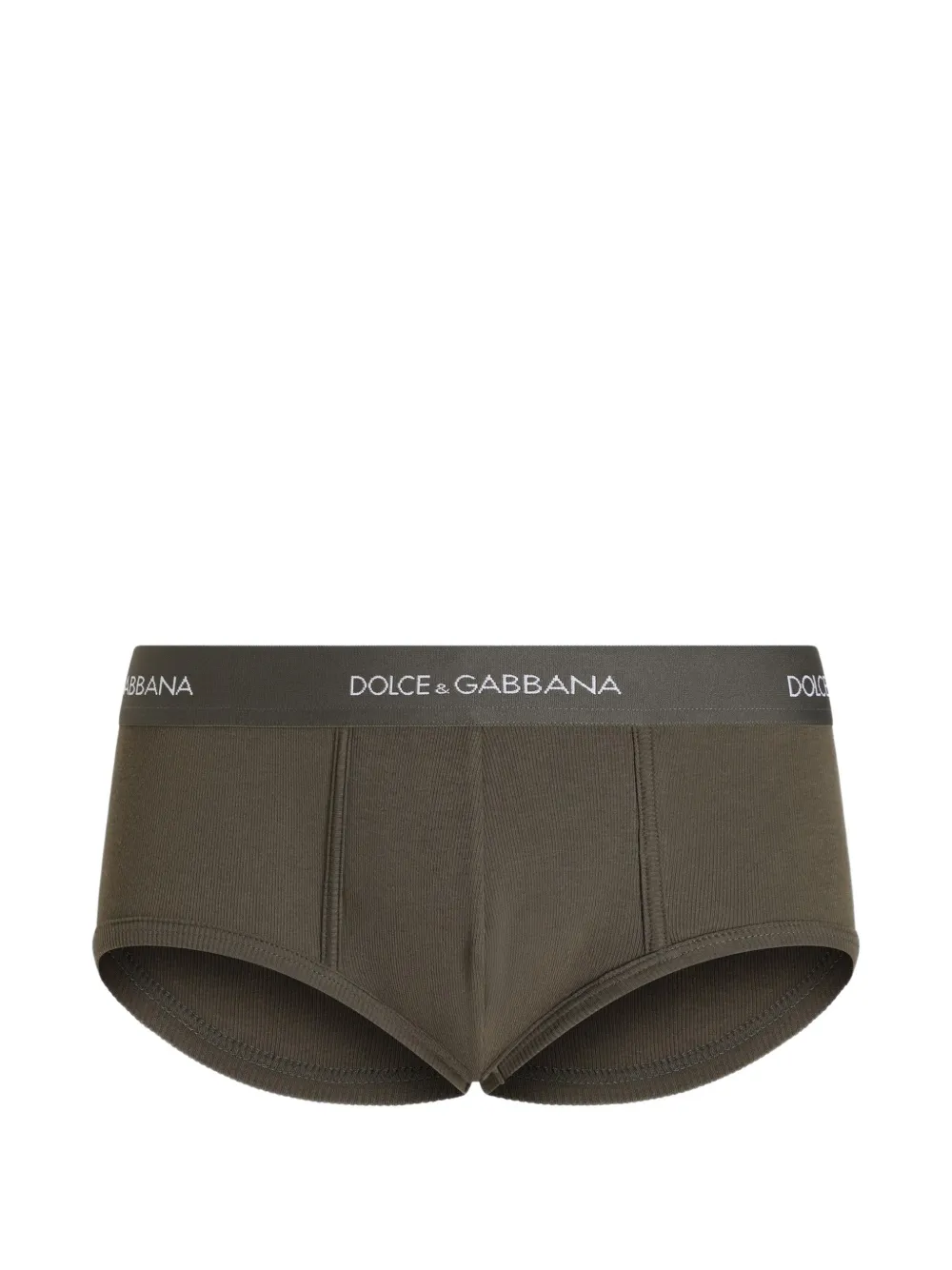 Dolce & Gabbana ribbed cotton Brando briefs - Verde