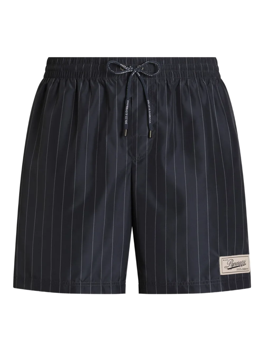 Dolce & Gabbana Costume da bagno a righe con coulisse - Nero