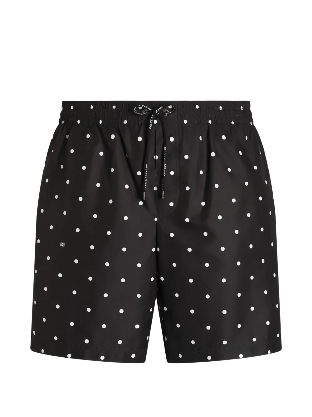 Dolce & Gabbana polka-dot print swim boxer shorts – Black
