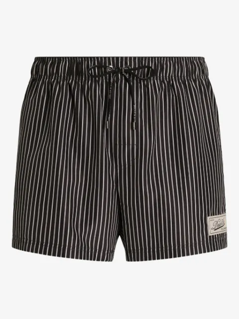 Dolce & Gabbana bermudas de playa con rayas estampadas