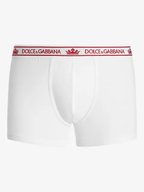 Dolce & Gabbana pack de tres bóxeres con logo en la pretina