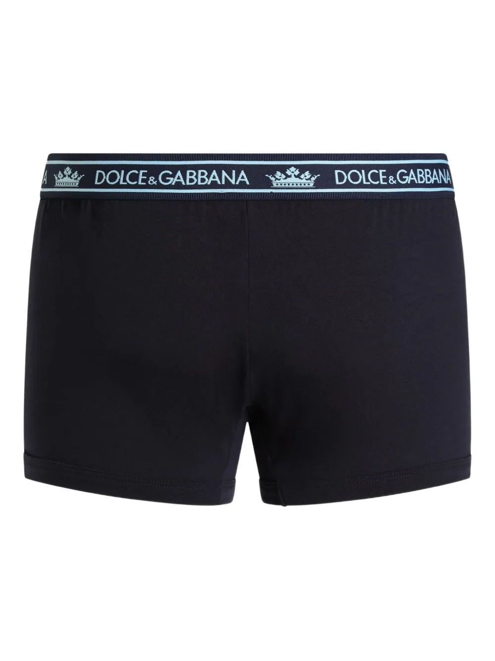 Dolce & Gabbana Drie boxershorts met logoband Zwart