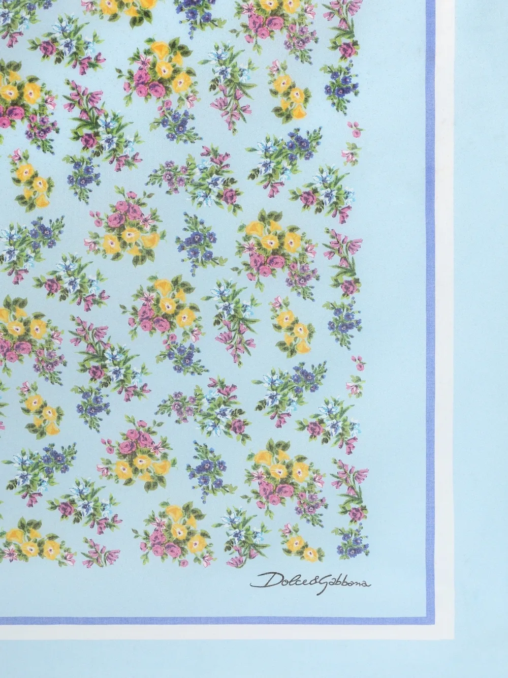 Dolce & Gabbana Wikkelrok met bloemenprint Blauw
