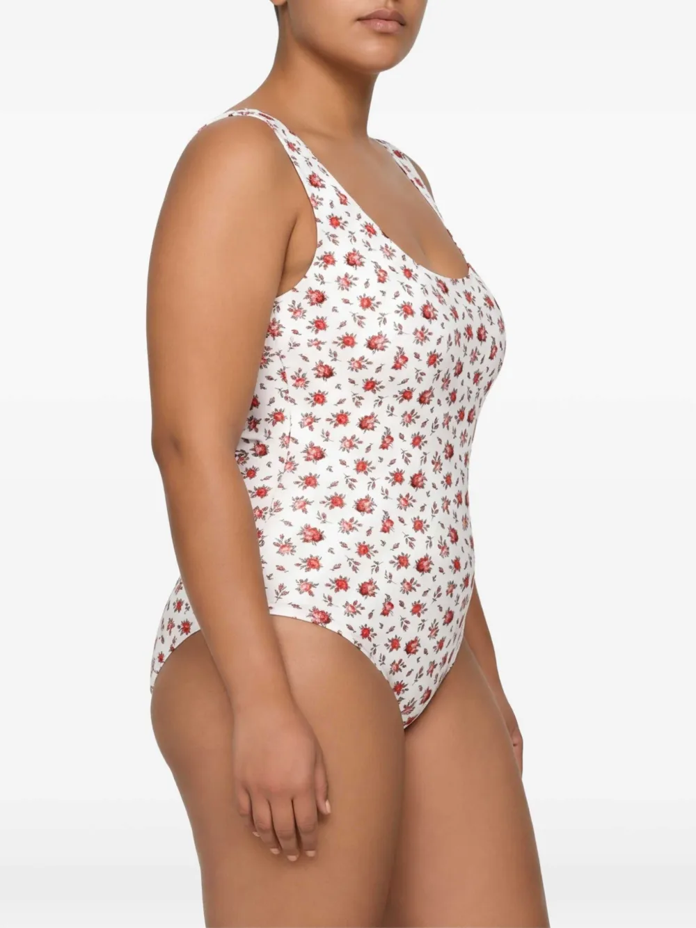 Dolce & Gabbana Badpak met bloemenprint Wit