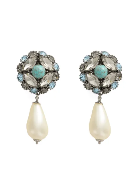 Dolce & Gabbana aretes con perla artificial