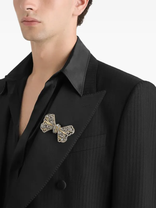 Dolce & Gabbana デコラティブ リボンブローチ | ゴールドトーン