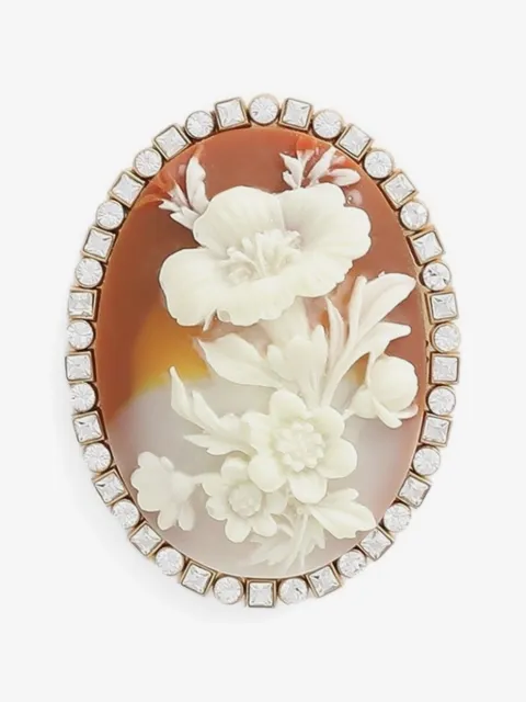 Dolce & Gabbana oval cameo brooch