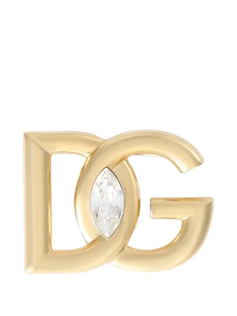 Dolce & Gabbana  로고 라인스톤 브로치