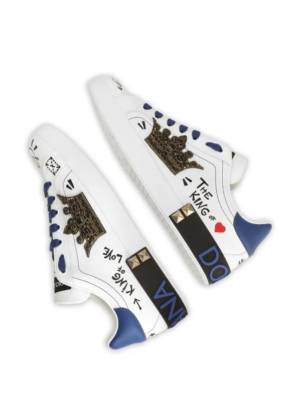 Dolce & Gabbana Portofino lace-up Sneakers | White | FARFETCH ZA