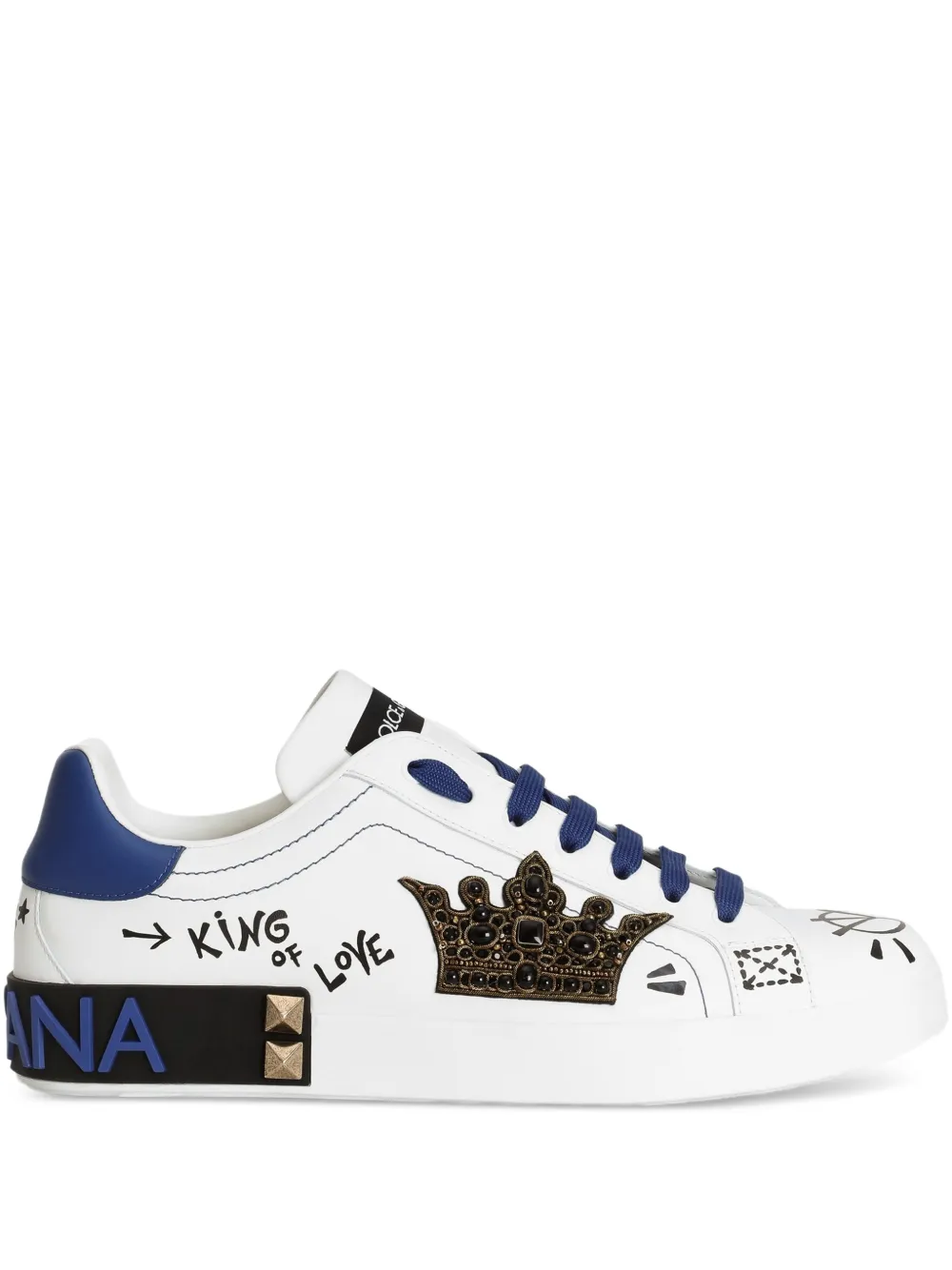 Dolce & Gabbana Portofino lace-up sneakers | White | Image 1