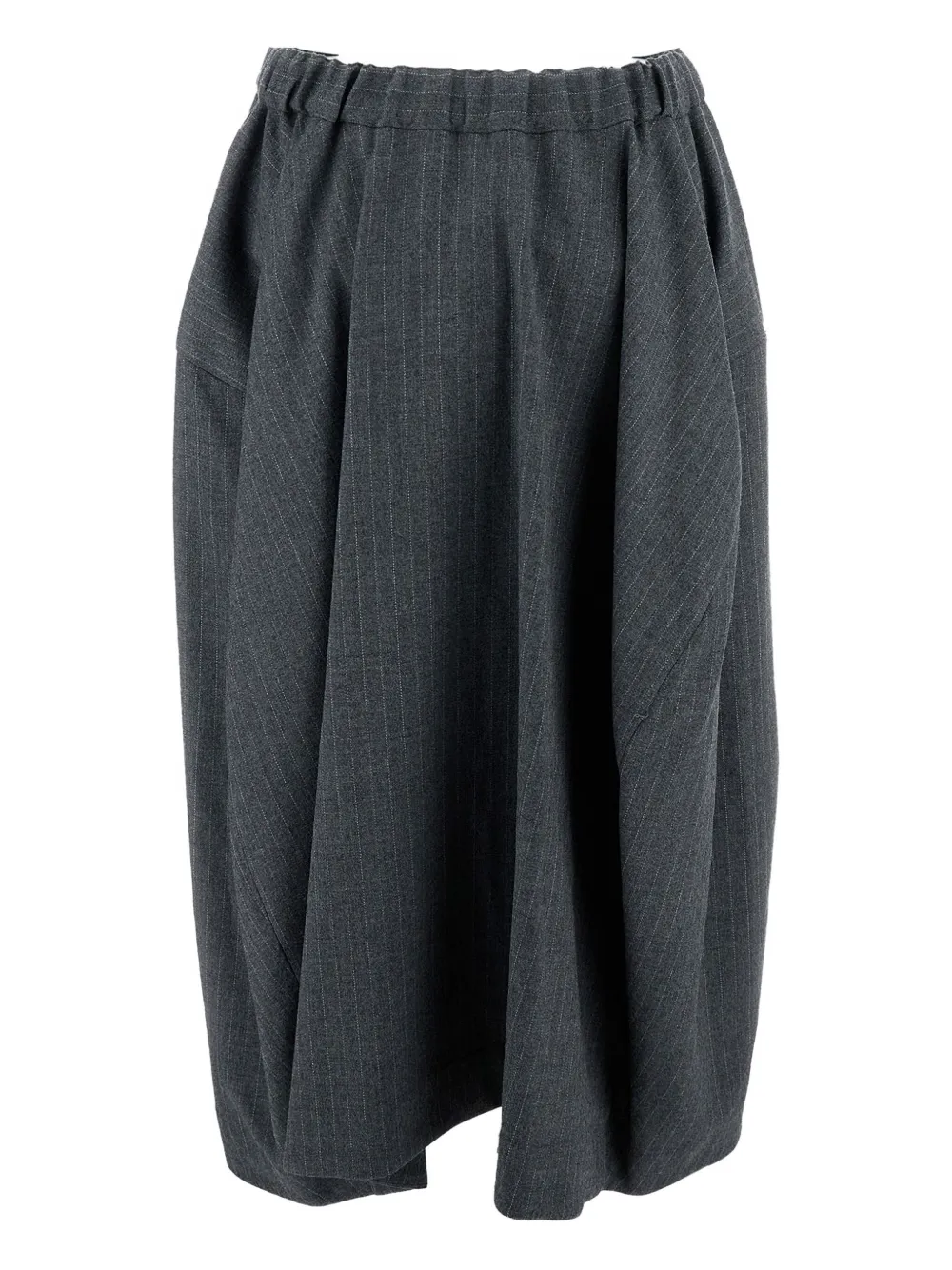 Comme Des Garçons Midi-rok met krijtstreep - Grijs