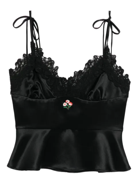 Cynthia Rowley satin lace top