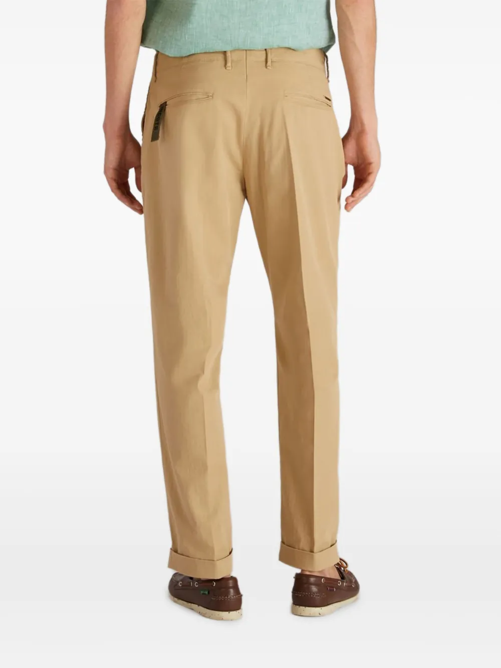 slowear Broek met omgeslagen pijpen Beige