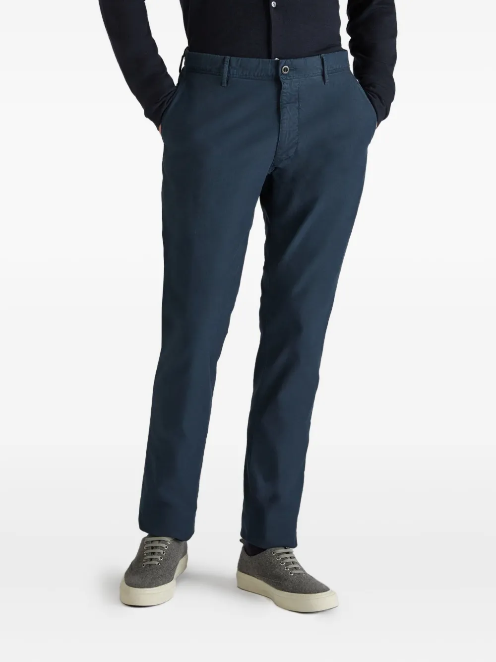 Incotex Tricochino regular broek Blauw