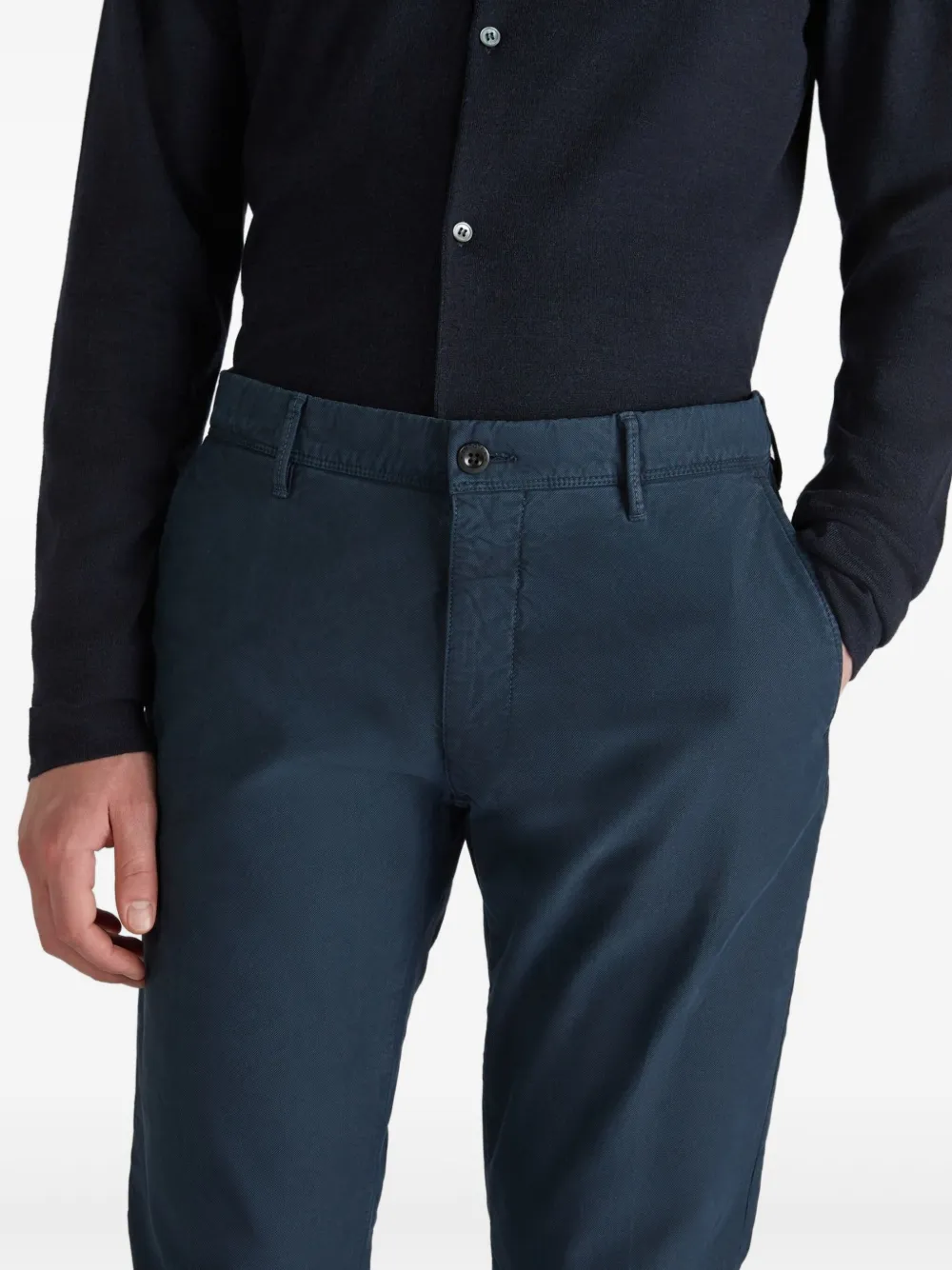 Incotex Tricochino regular broek Blauw