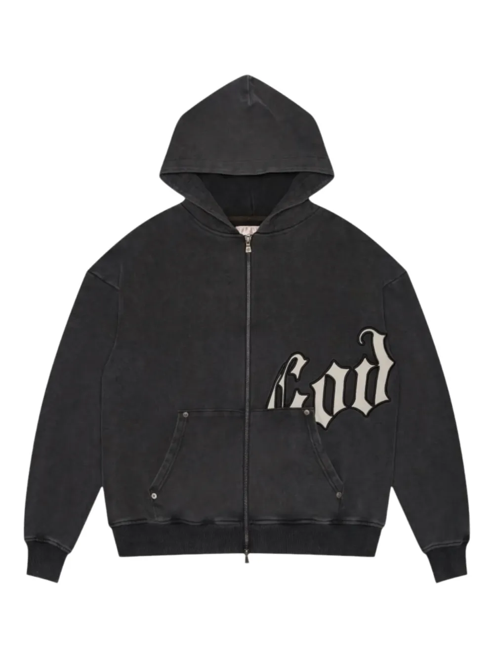 GODSPEED OG Logo V2 zip-up hoodie | Black | Image 1