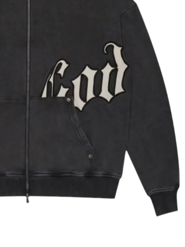 GODSPEED OG Logo V2 zip-up Hoodie | Black | FARFETCH