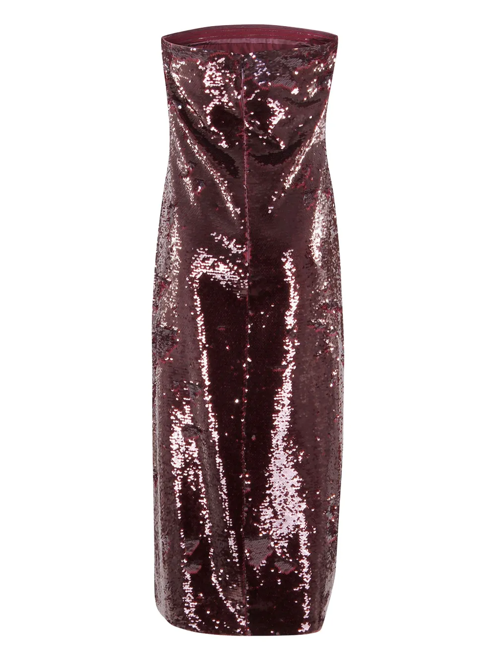 Isabelle Blanche sequinned bustier midi dress - Rood