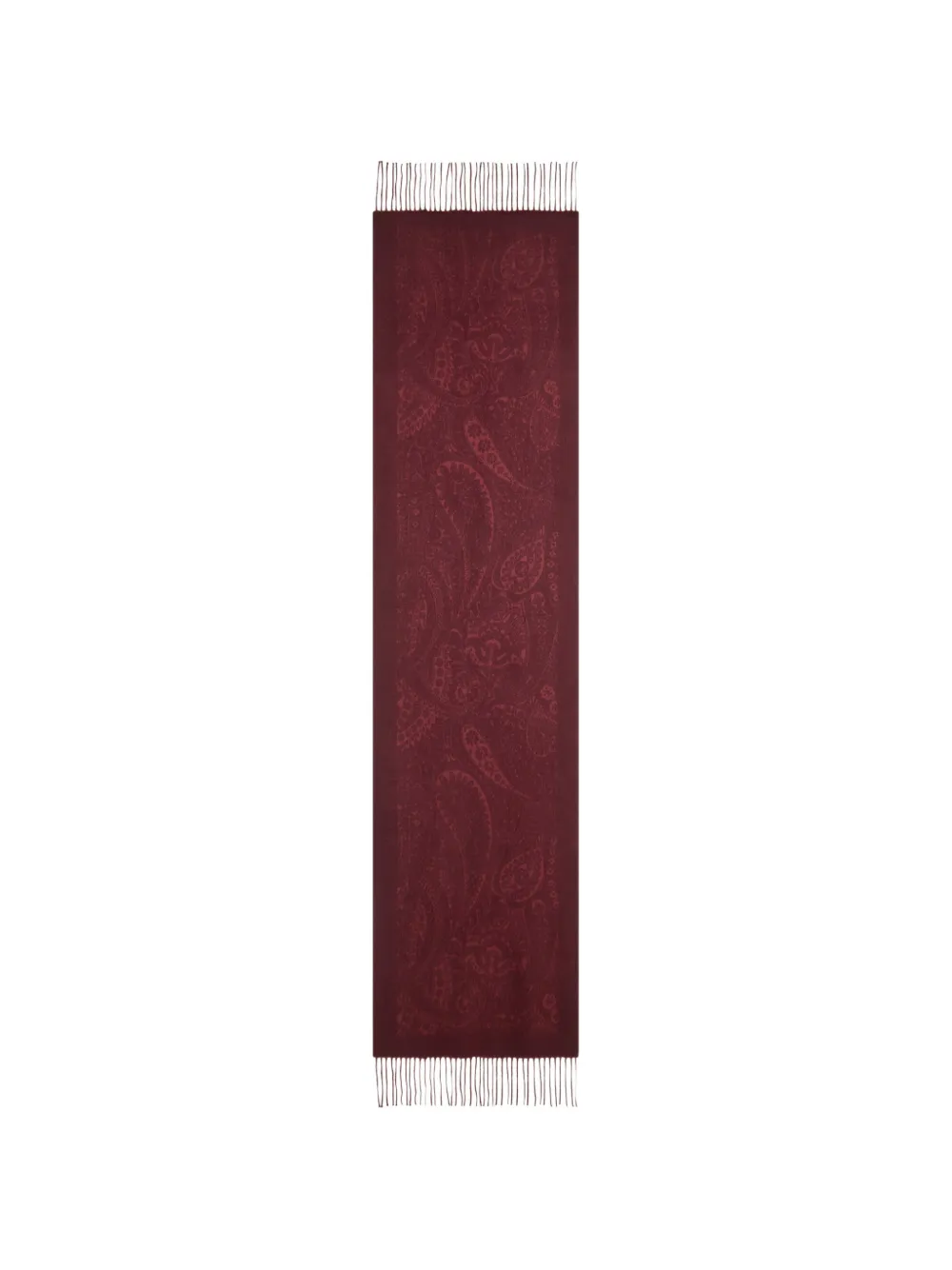 ETRO paisley jacquard scarf - Rosso