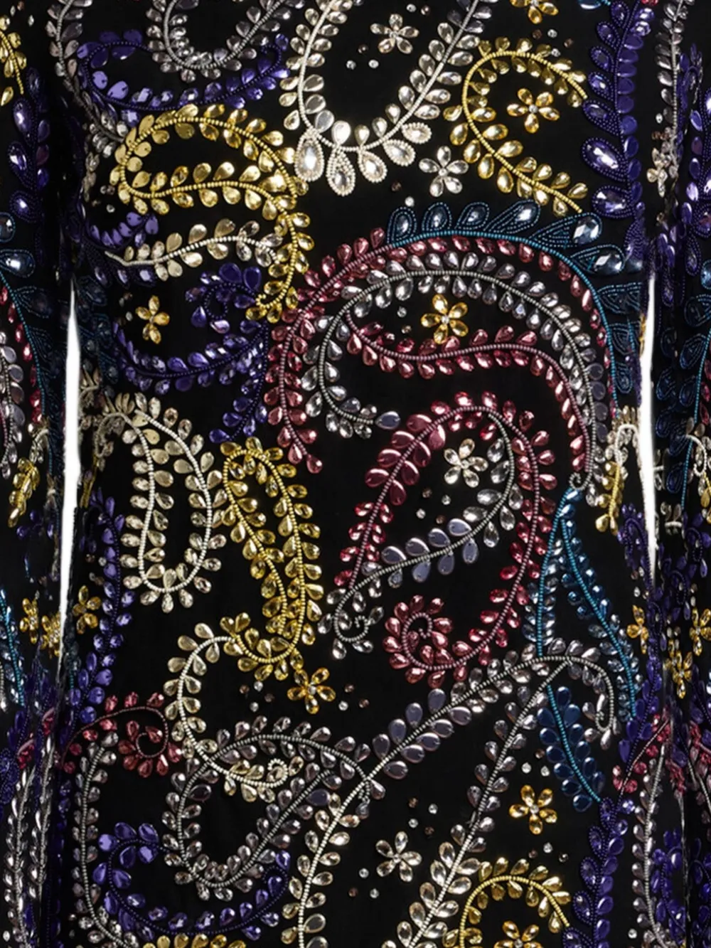 ETRO Mini-jurk met paisley-borduurwerk - Zwart