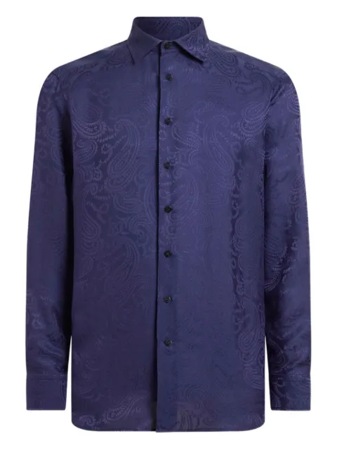 ETRO paisley-motif jacquard shirt