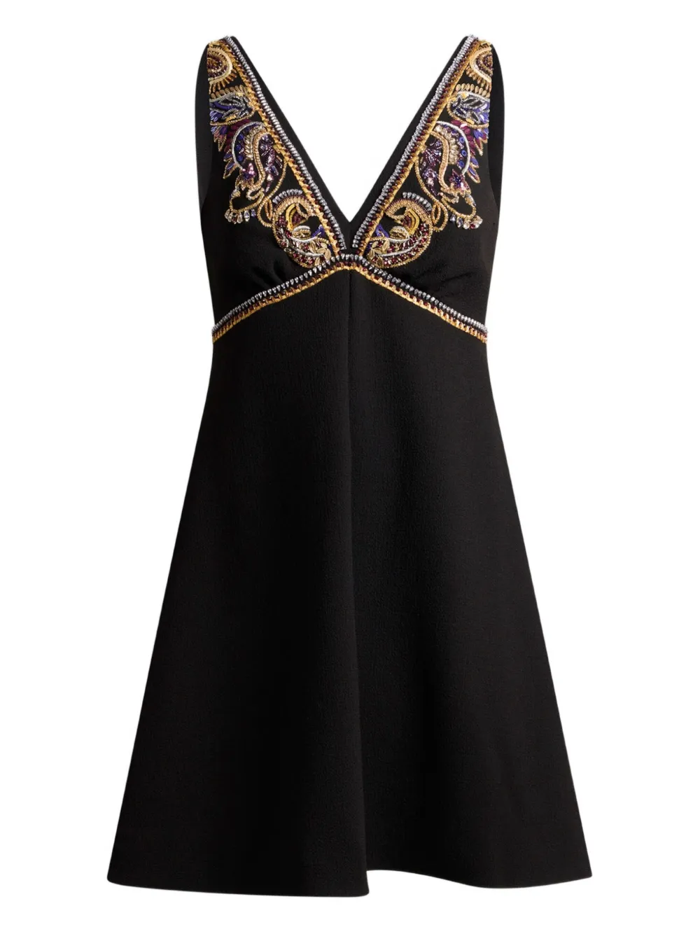 ETRO sleeveless mini dress - Nero