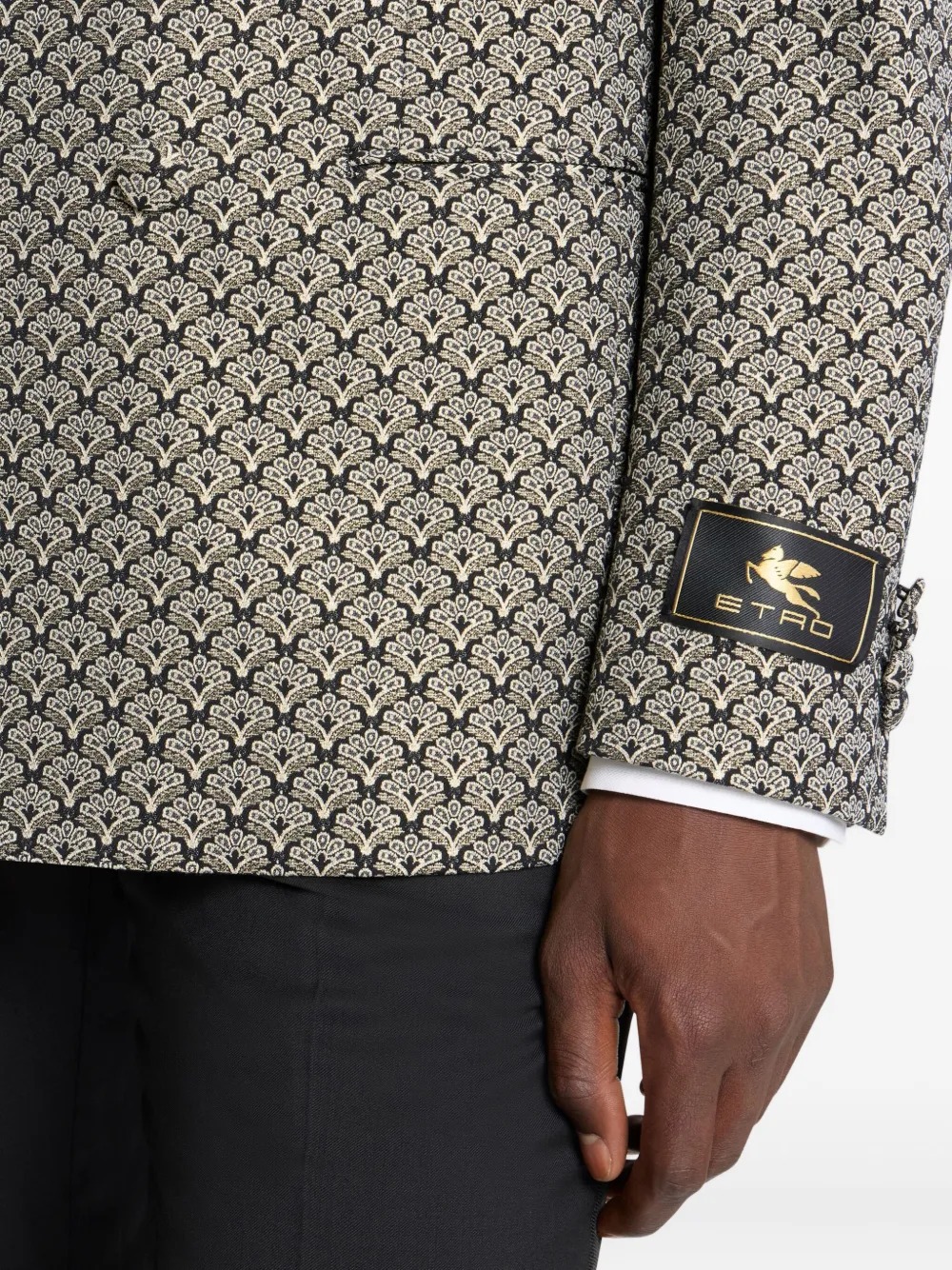 ETRO Blazer met dubbele rij knopen Zwart