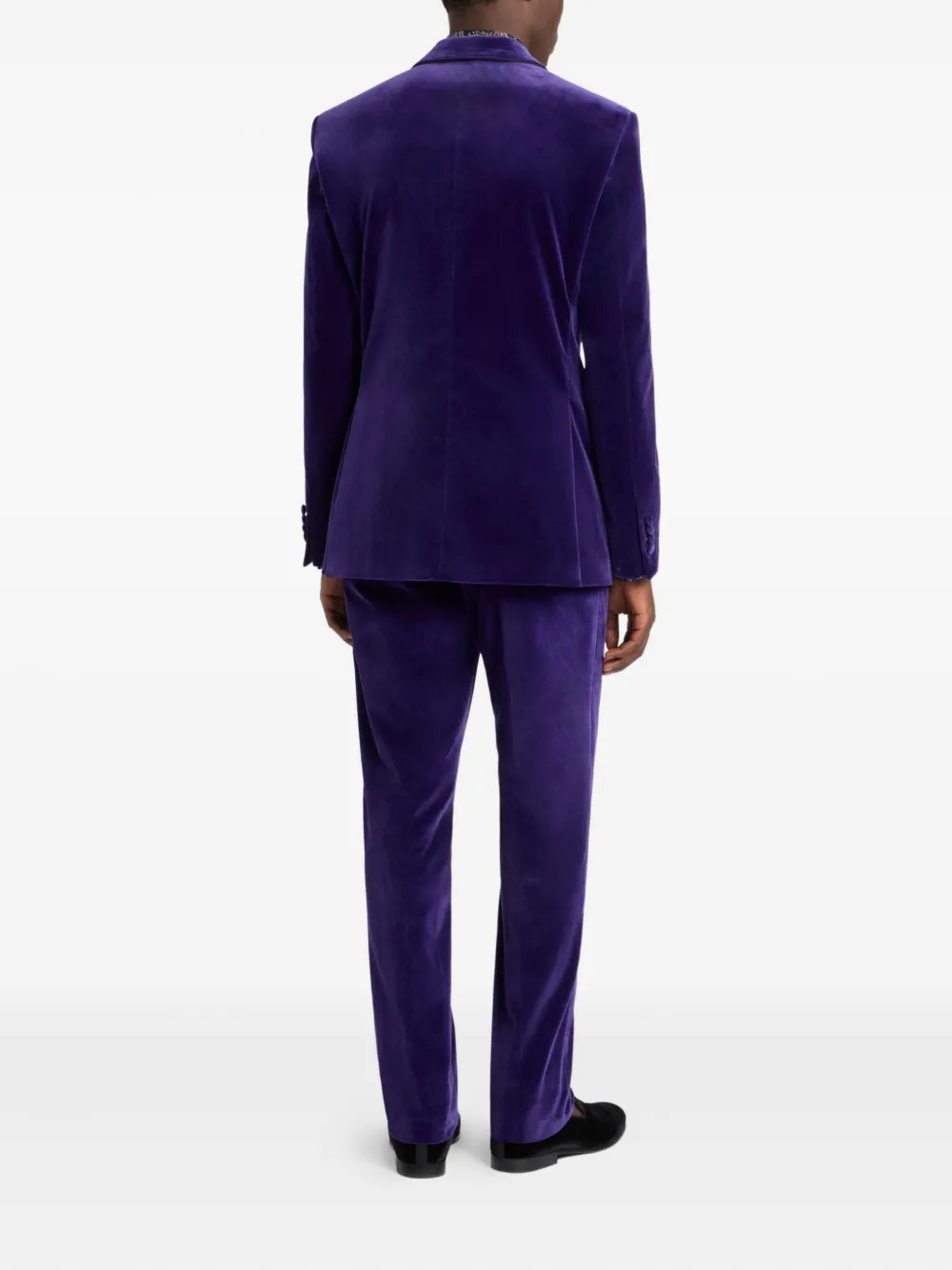 ETRO Blazer met enkele rij knopen Paars