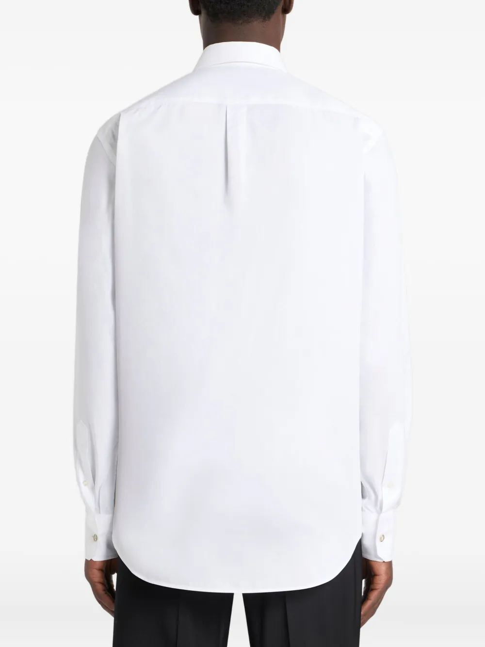 ETRO Katoenen overhemd met geborduurde bloemen- en paisley-patroon Wit