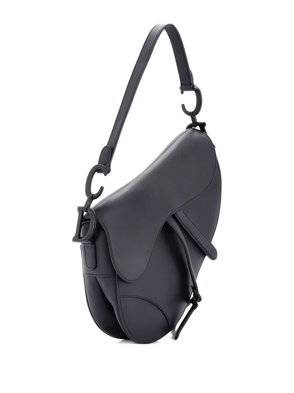 Christian Dior Pre-Owned Ultra Matte Saddle Handbag Leather Medium Christian Dior Pre-Owned Ultra Matte Saddle Handbag Leather Medium