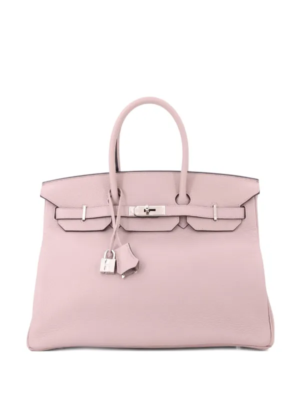 Hermès Pre-Owned Birkin Handbag Purple Clemence With
