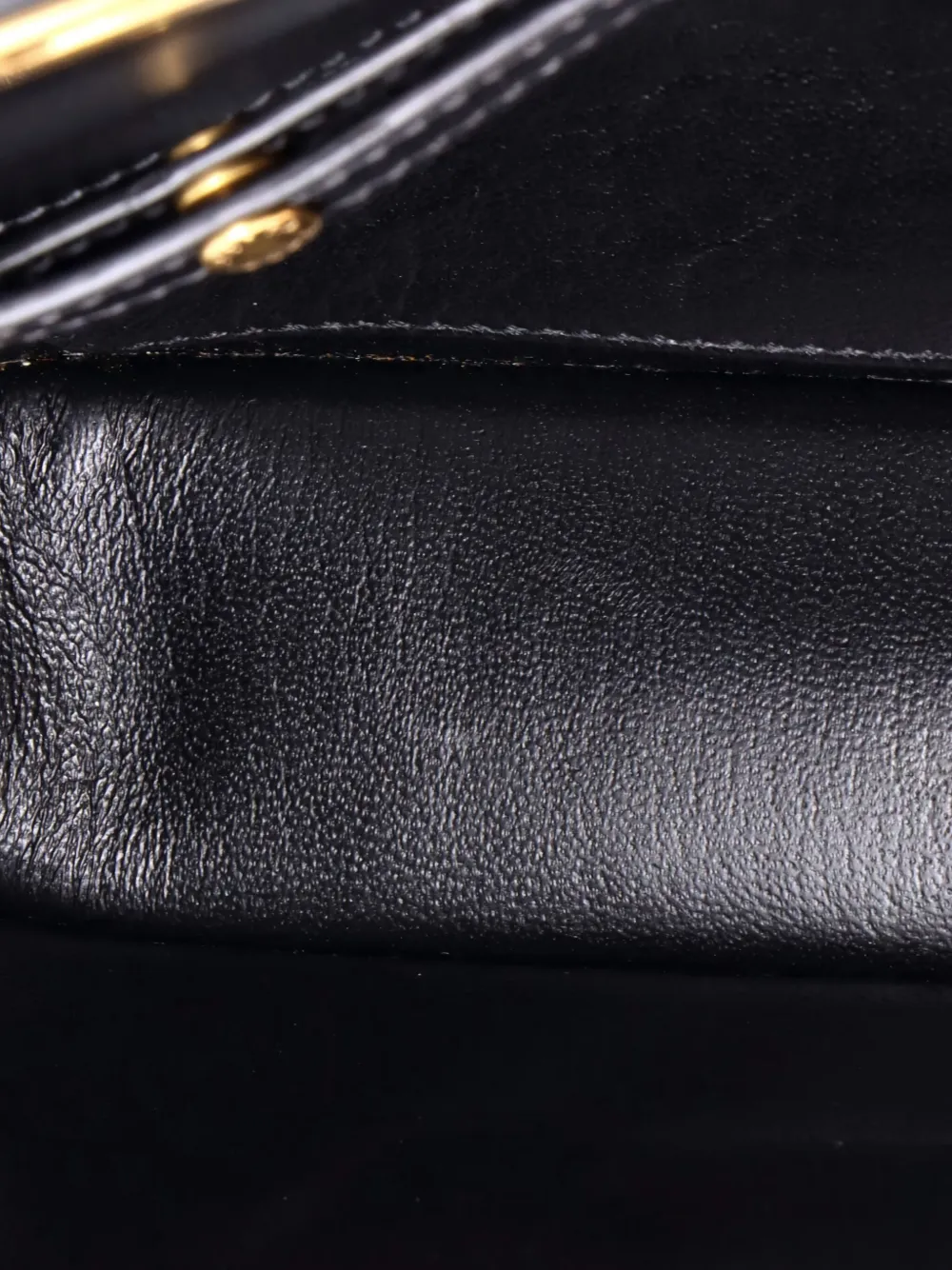Pre-owned Prada Cahier Chain City Calf And Saffiano Clutch Bag In Black