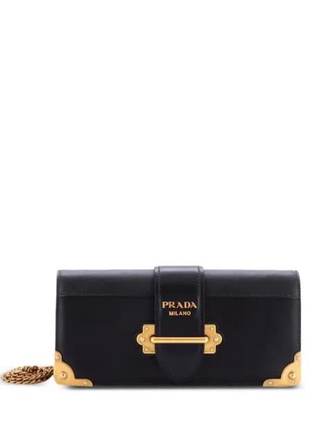 Prada Pre-Owned Cahier Chain City Calf and Saffiano clutch bag