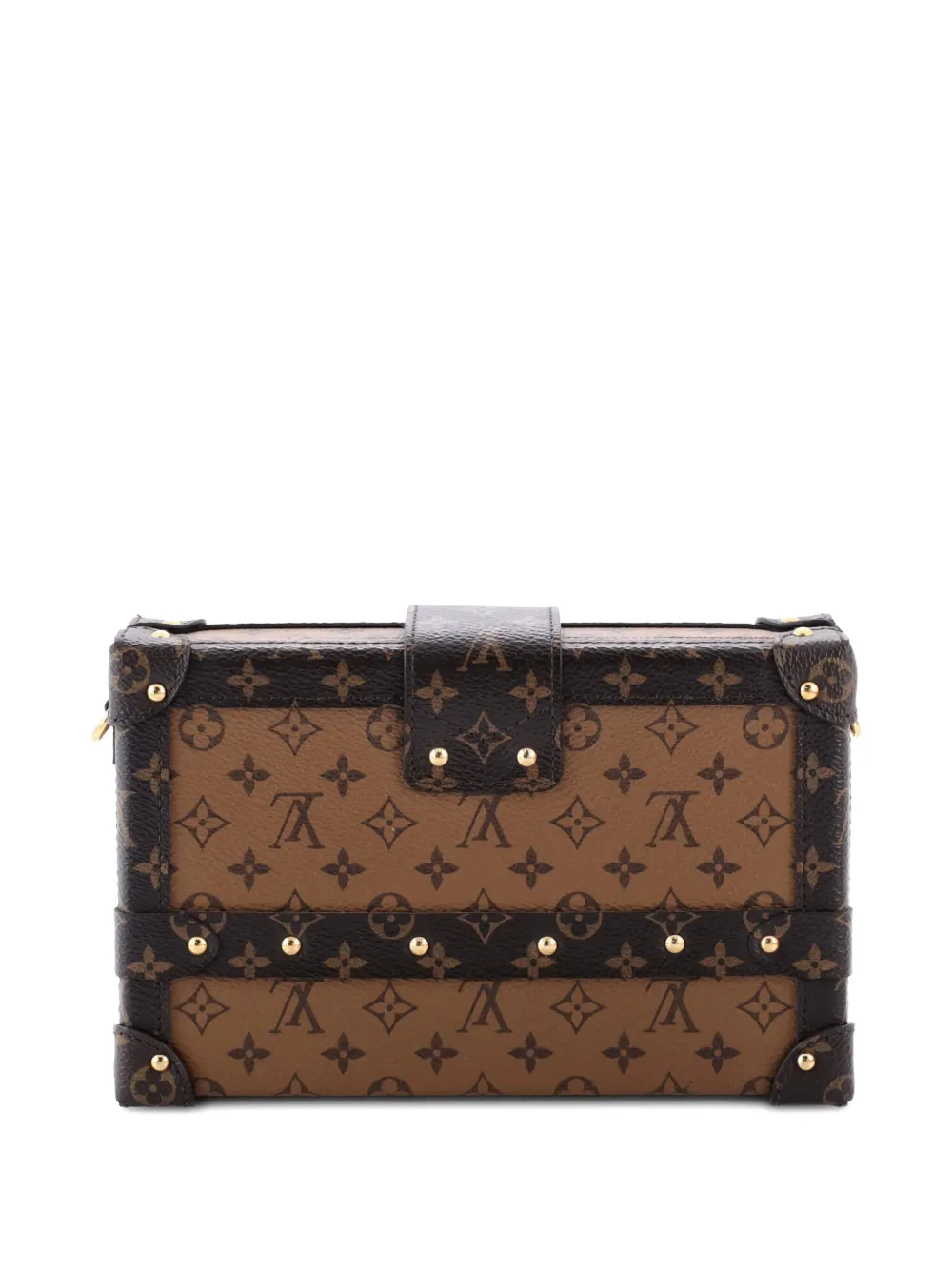Louis Vuitton Pre-Owned Petite Malle Handbag Reverse Monogram Canvas clutch bag | Pre-Owned | Image 2