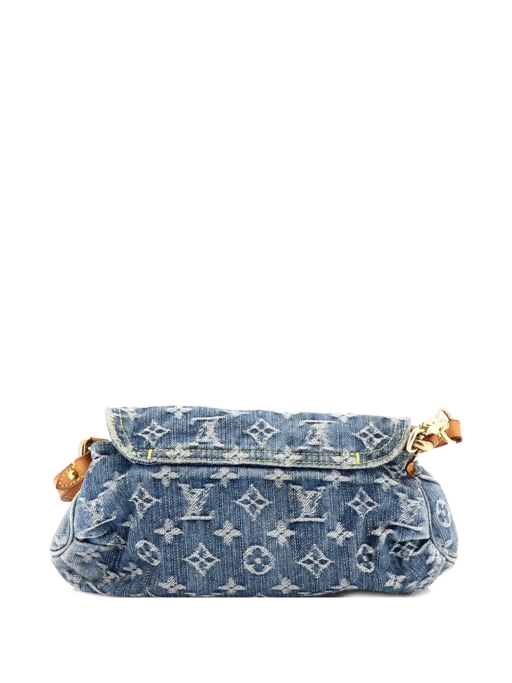 Pre-owned Louis Vuitton Pleaty Handbag Denim Mini Shoulder Bag In Blue