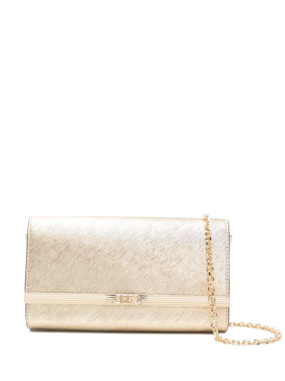 Michael Michael Kors large chain-strap clutch bag | Gold | Image 1