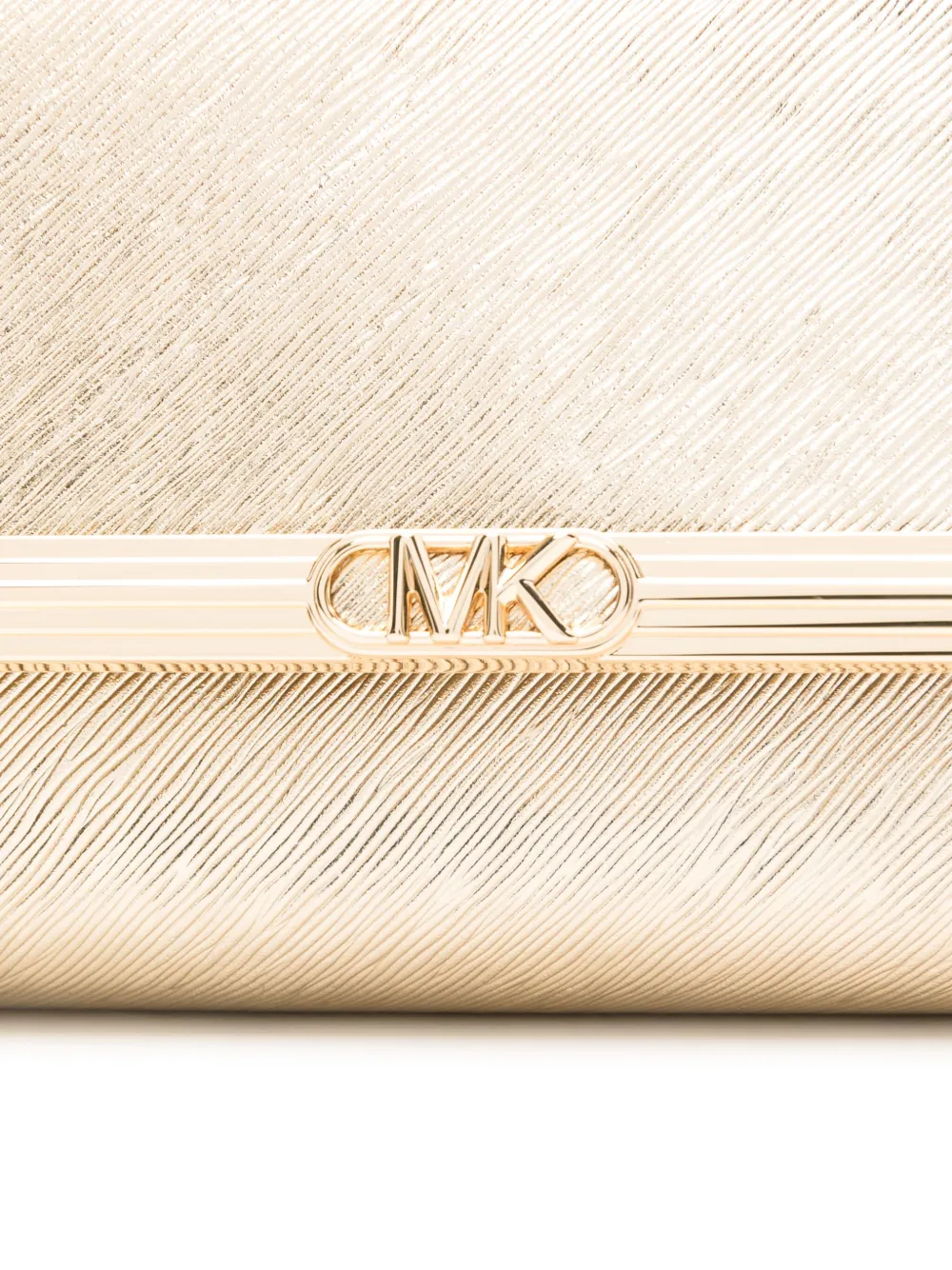 Michael Kors Grote clutch met kettingband Goud