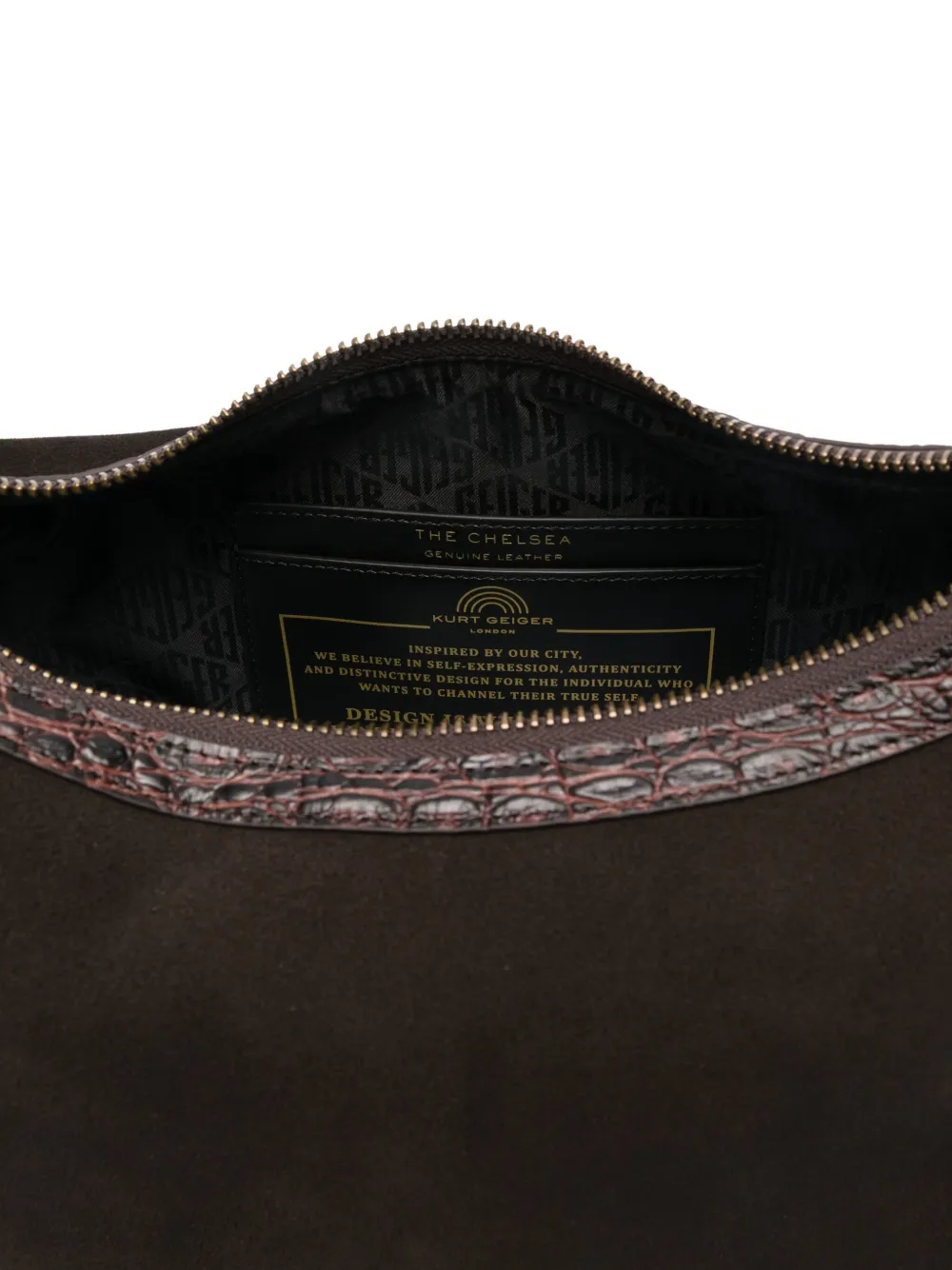 Kurt Geiger London Chelsea schoudertas Bruin