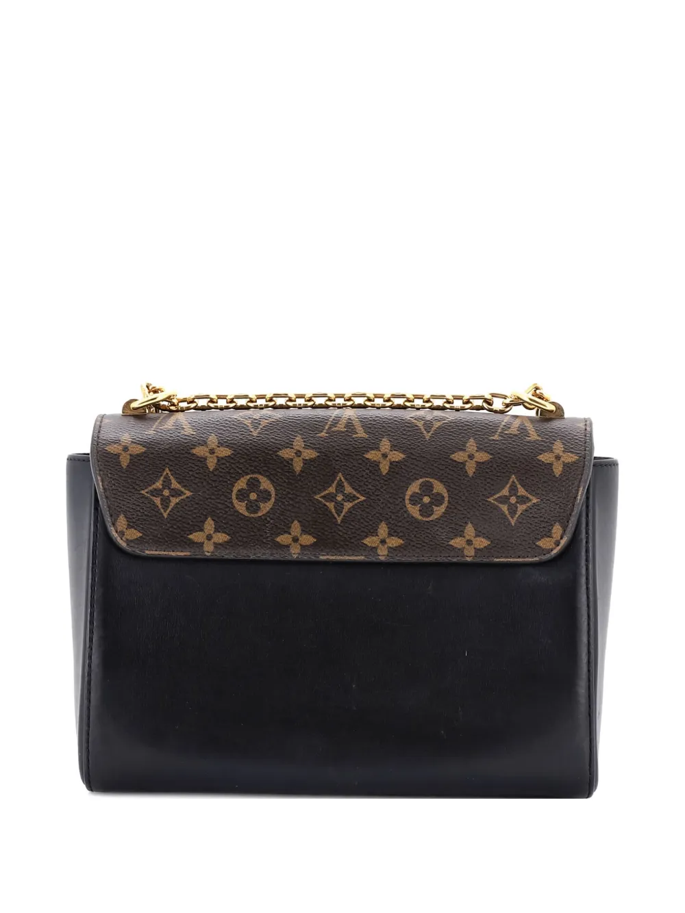 Pre-owned Louis Vuitton Twist Handbag Limited Edition Brogue Reverse Monogram Canvas And Leather Mm Shoulder Bag In Brown