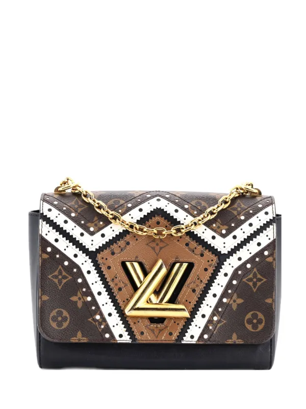 Louis Vuitton Pre-Owned Twist Handbag Limited Edition Brogue Reverse  Monogram Canvas And Leather MM Shoulder Bag Brown FARFETCH IN