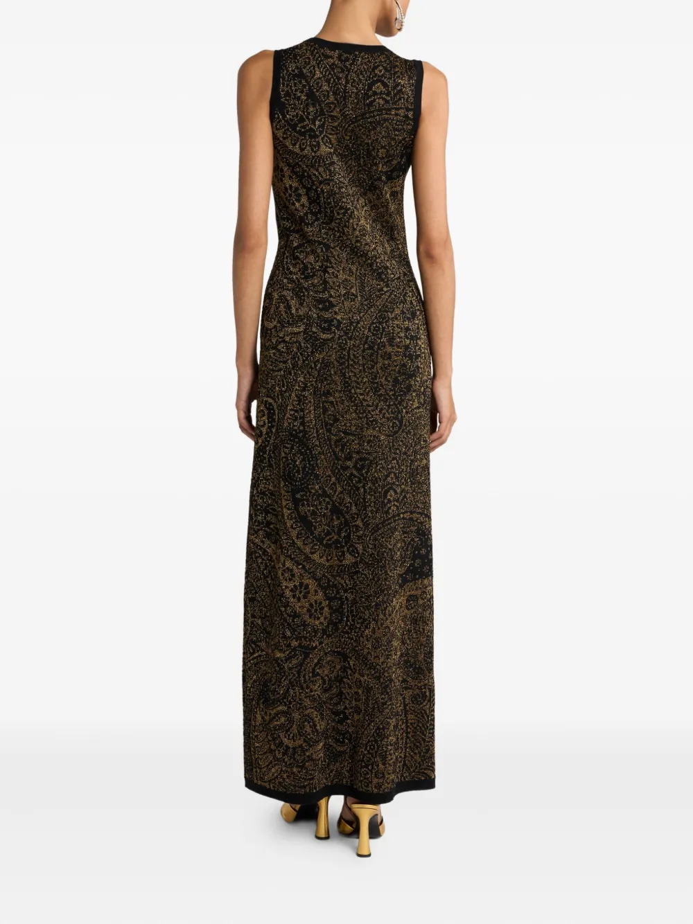 ETRO Maxi-jurk met paisley-print Zwart