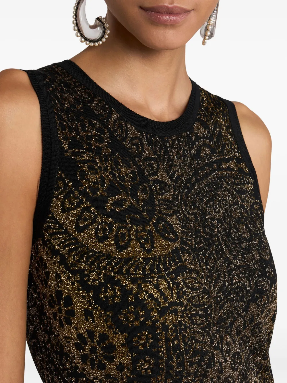 ETRO Maxi-jurk met paisley-print Zwart
