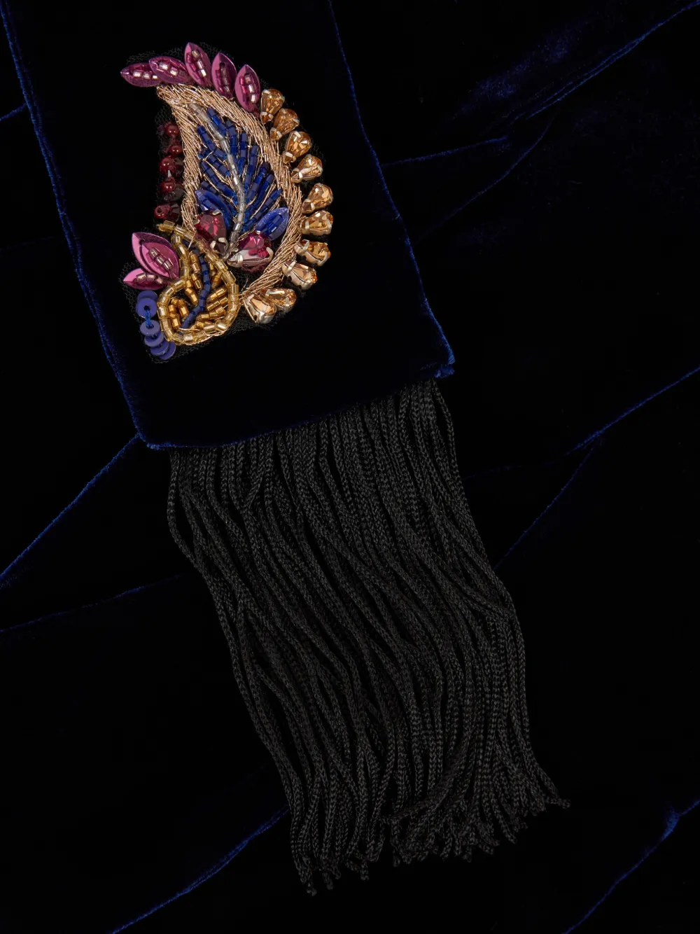  Etro Paisley Embellishment Scarf - Blue 