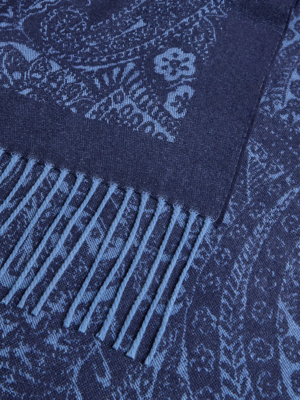ETRO Sjaal met paisley jacquard Blauw