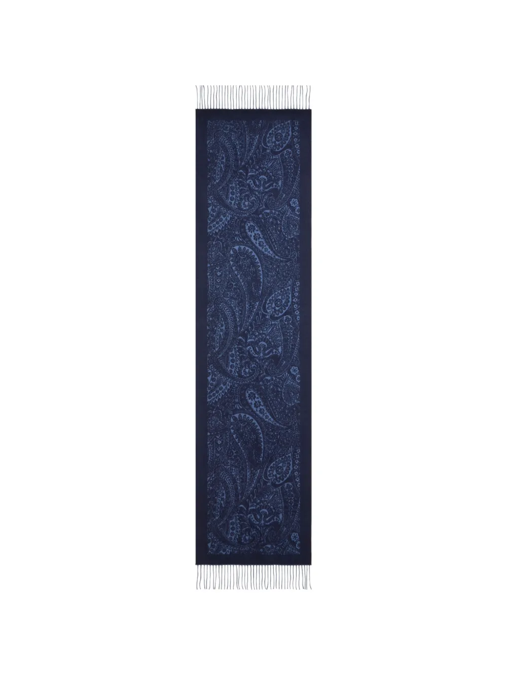 ETRO paisley jacquard scarf - Blu