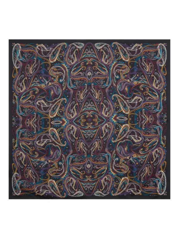 美品　ETRO ペイズリー柄 シルクスカーフ フリーサイズ ETRO/エトロ_Women通販 | プリント柄シルクスカーフ【送料無料】【店頭