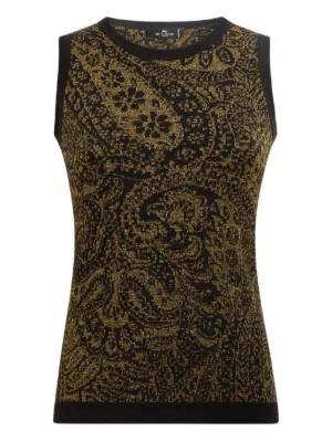 Dolce & Gabbana ポルカドット ニットベスト | ブラック | FARFETCH JP