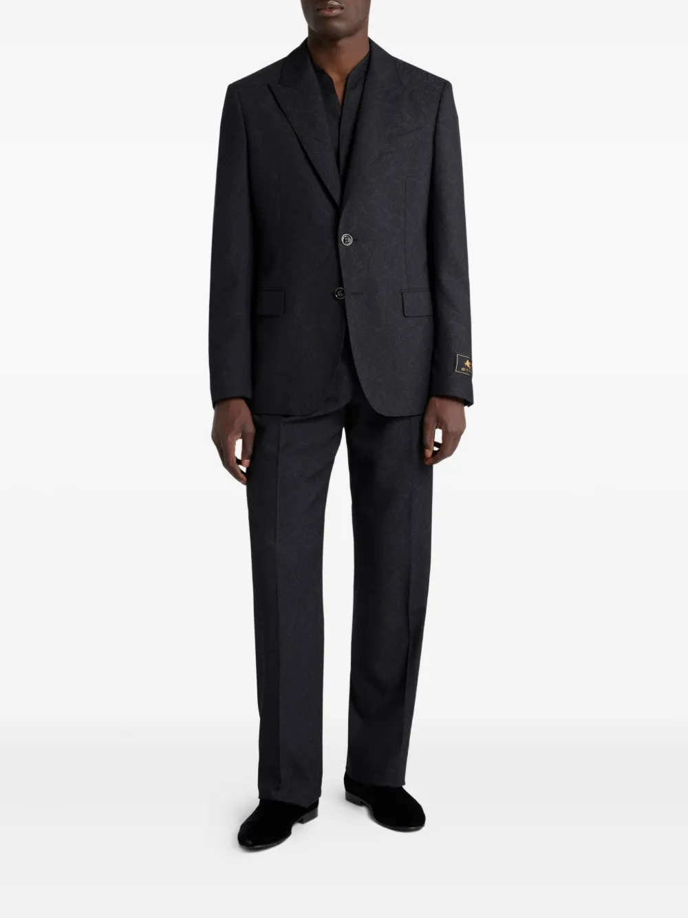 ETRO Overhemd met paisley-patroon en jacquard - Zwart