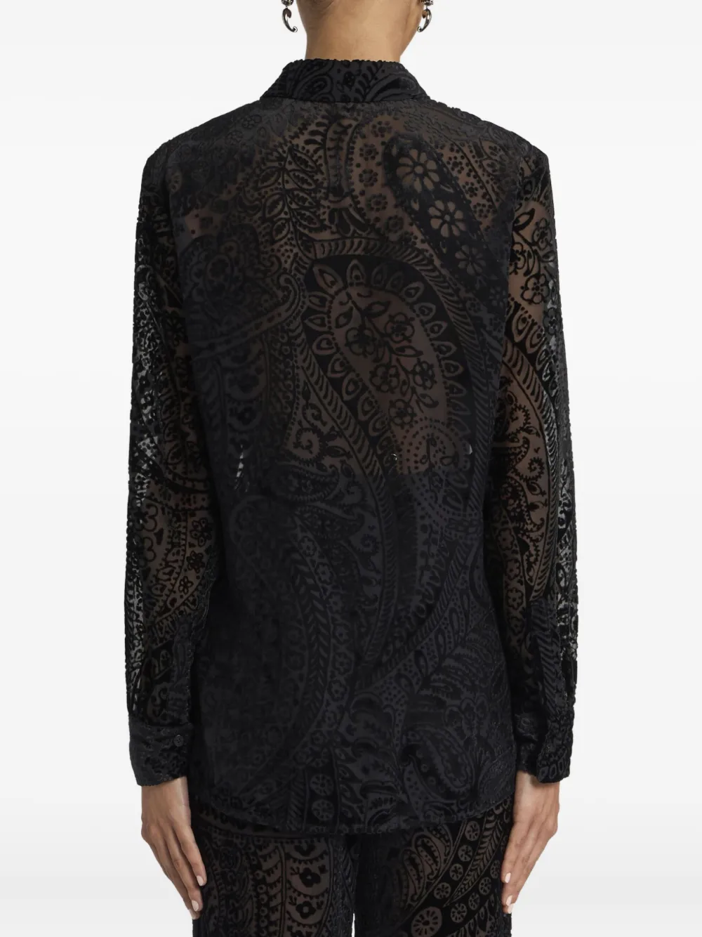 Etro Floral Paisley Shirt In Black